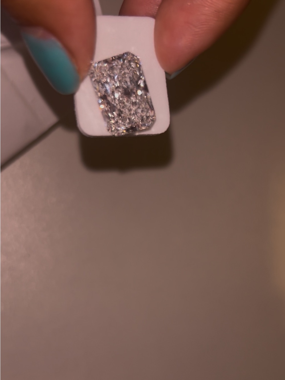 10 carat lab grown radiant cut diamond